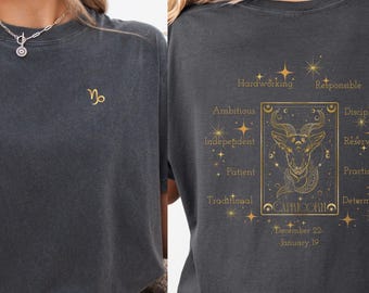 Zodiac Shirt, Capricorns Shirt, Capricorn, Zodiac Signs, Astrology Shirt, Horoscope, Gift Capricorn, Birthday Gift, Zodiac sign clothing