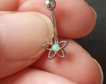 16g 10mm star eyebrow,Eyebrow ring, rook barbell, body piercing jewelry,rook earrings, Eyebrow Curved Barbell Jewelry - cartilage earring