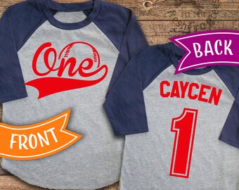 Baseball 1st birthday shirt, First Birthday Baseball Shirt boys party 1st 2nd 3rd 4th 5th