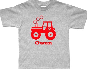 Tractor Birthday Shirt - Tractor Farm Personalized shirt