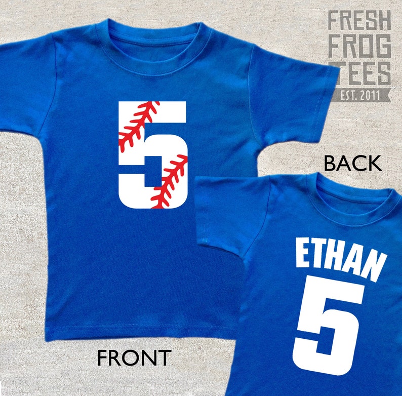 Baseball Birthday Shirt Baseball Number Shirt for Boys or Etsy