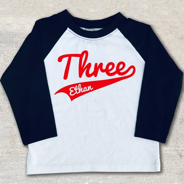 3rd birthday baseball shirt - 1st,2nd,3rd,4th,5th,6th,7th