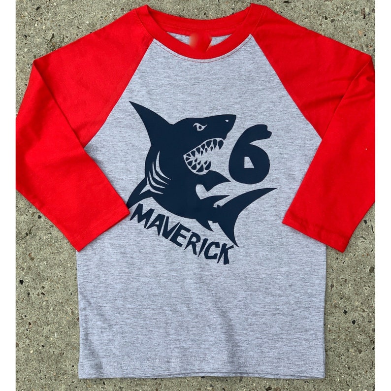 Shark Birthday Shirt Shark Birthday Party Personalized - Etsy