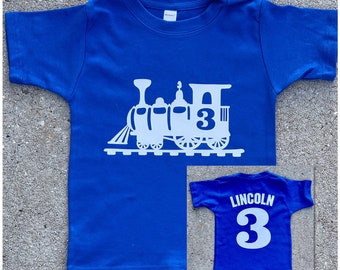 Train Birthday Shirt, Personalized Train Birthday Shirt party