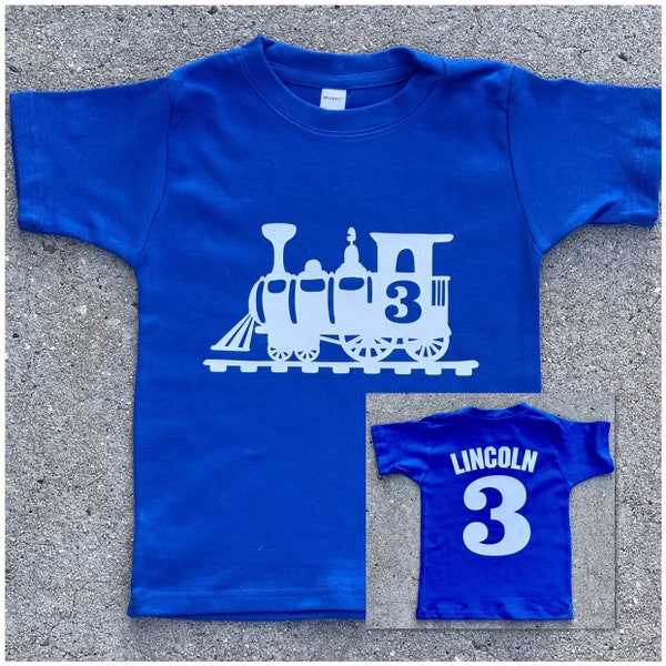 Train Birthday Shirt, Personalized Train Birthday Shirt party