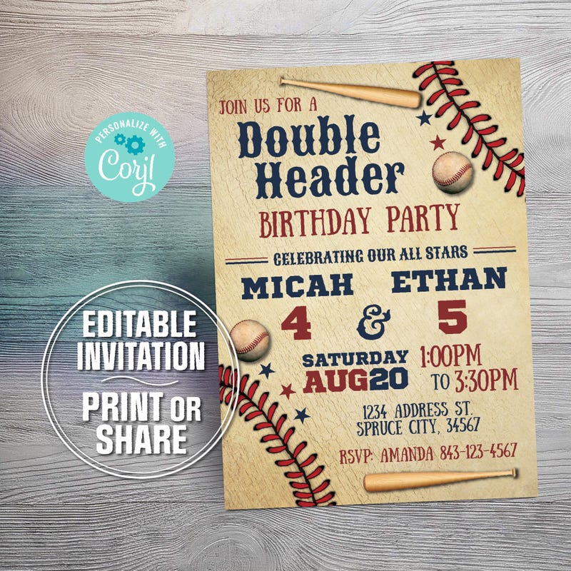 Sandlot Party Invite - Etsy