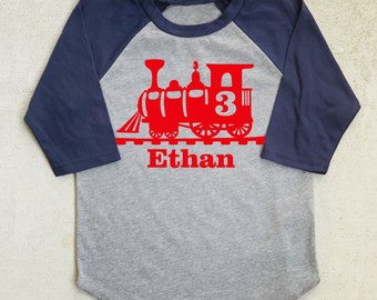 Train Birthday Shirt, Boys Train shirt