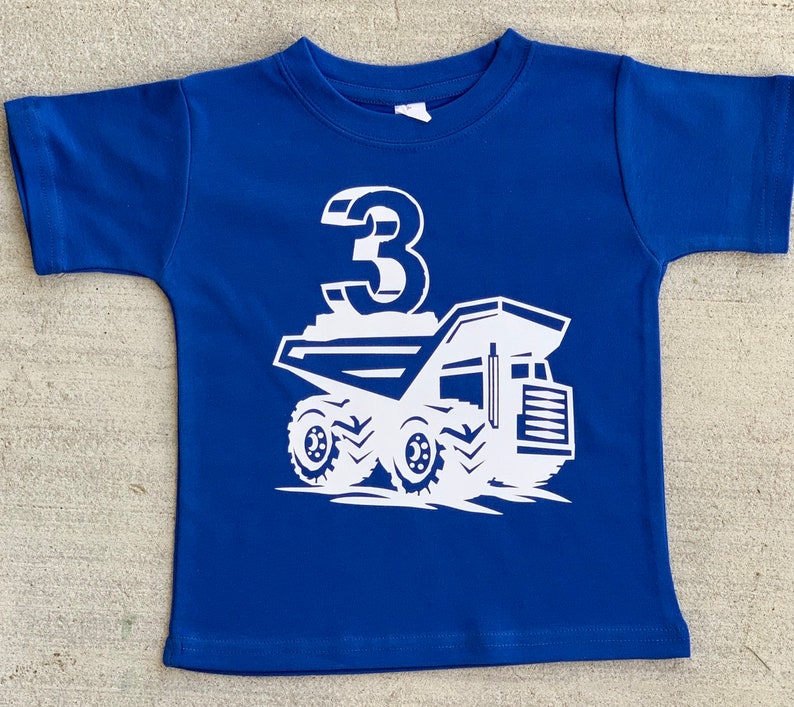 Construction Birthday Shirt Dump Truck Birthday Shirt 1st Etsy