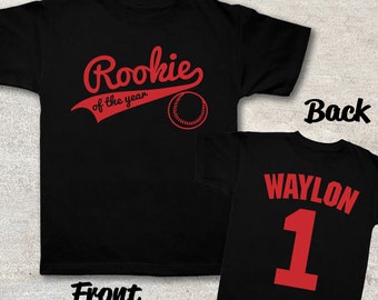 Rookie of the Year  birthday shirt for boys or girls