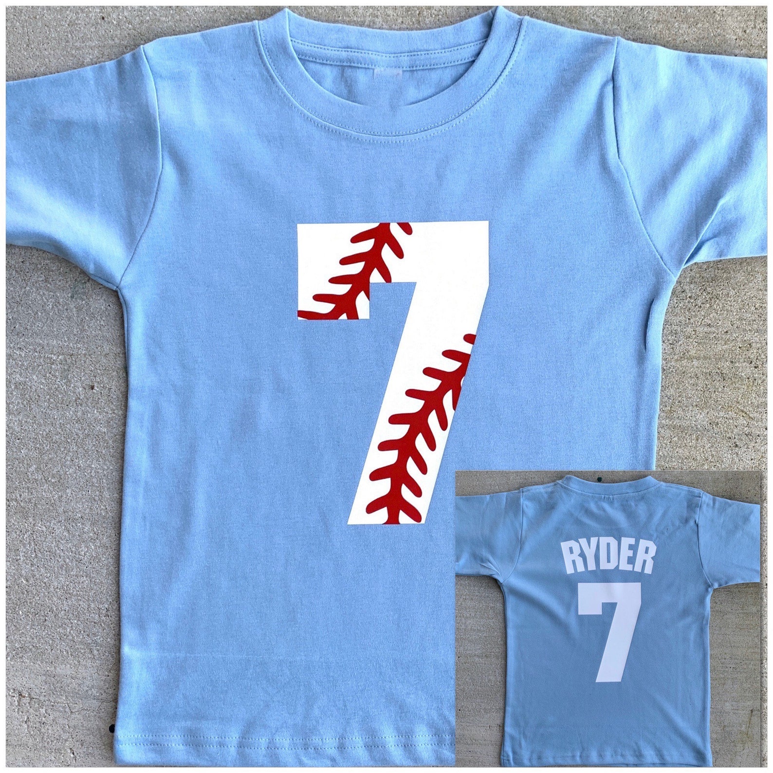 Baseball Birthday Shirt Baseball Number Shirt for Boys or Etsy