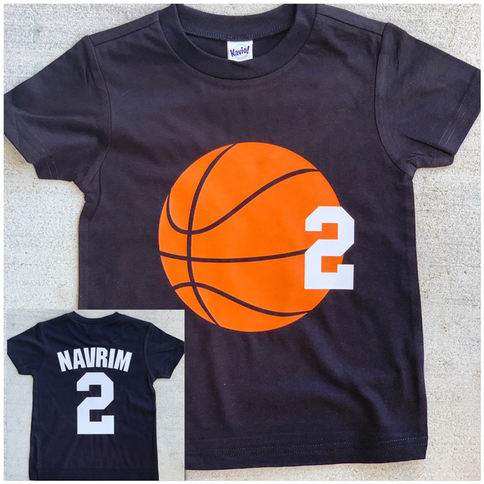 Basketball Birthday Shirt Personalized Two Sided Basketball Etsy