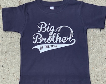 Big Brother of the year swoosh sibling shirt - Little Brother Middle Brother - pick your colors! Train Party