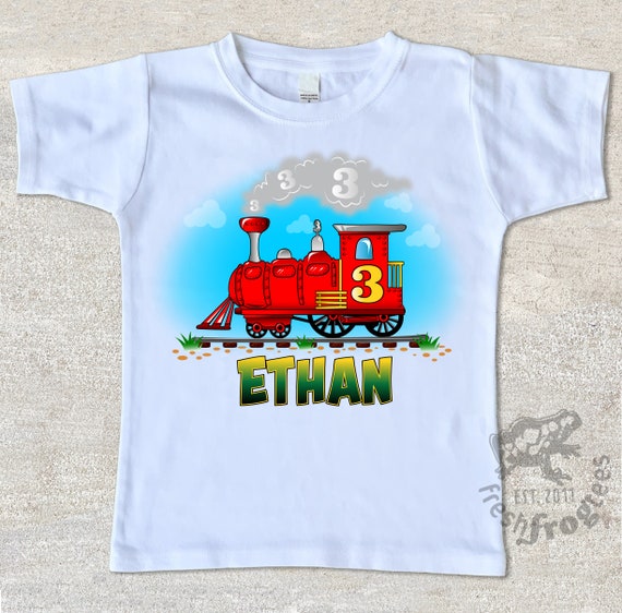 Train Birthday Shirt for Boys 1st Birthday 2nd 3rd 4th 5th 6th | Etsy