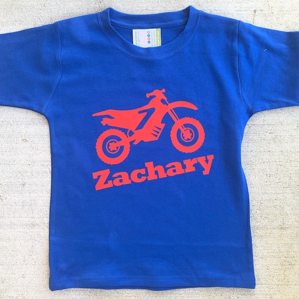 Dirt Bike Birthday Shirt Custom Personalized custom bike shirt