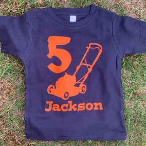 Lawnmower Birthday Shirt image 1