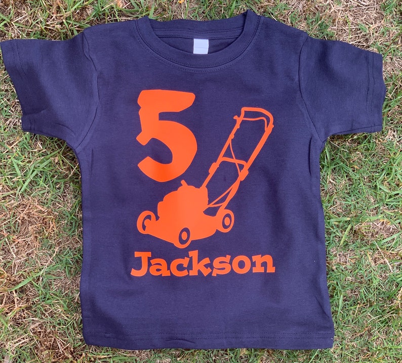 Lawnmower Birthday Shirt image 1