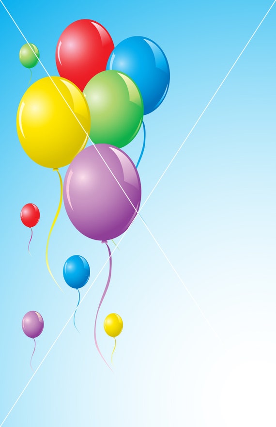 Palloncini vettoriali, Palloncini SVG, Invito di sfondo cartolina  palloncino, Palloncini festa di compleanno -  Italia