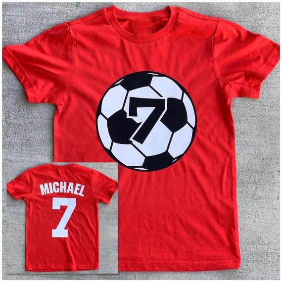  Niños 6º cumpleaños Idea regalo niños fútbol 6 años camiseta :  Ropa, Zapatos y Joyería