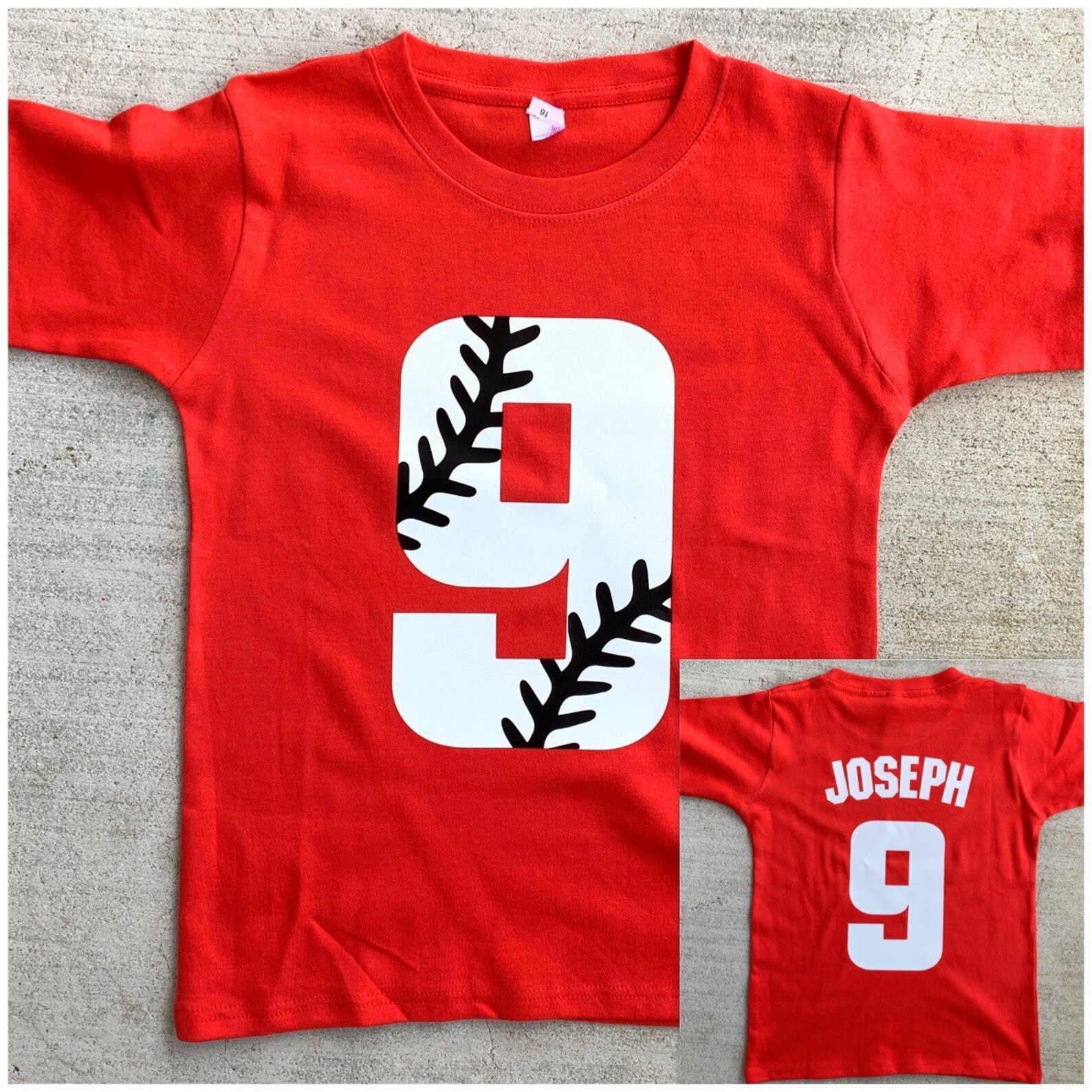 Baseball Birthday Shirt Baseball Number Shirt for Boys or Etsy