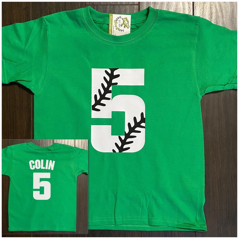 Baseball Birthday Shirt Baseball Number Shirt for Boys or Etsy