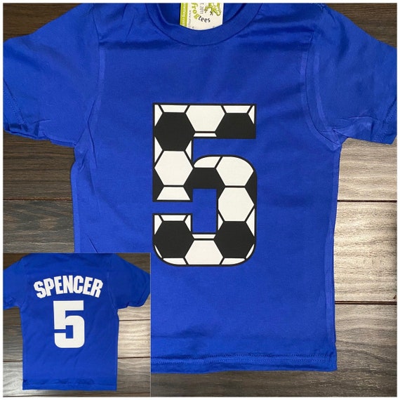 Soccer Birthday Shirt Soccer Ball Shirt for Boys or Girls Etsy
