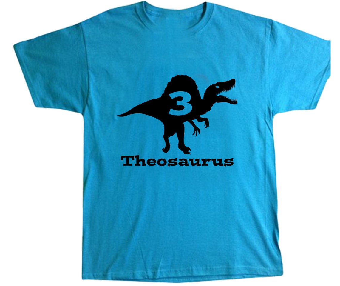 Dinosaur Birthday Shirt Spinosaurus Personalized Birthday | Etsy