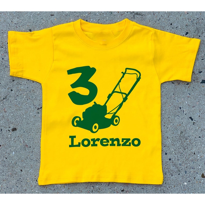 Lawnmower Birthday Shirt image 2