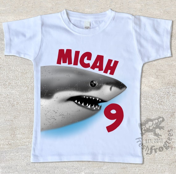 Shark Birthday Shirt for Boys 1st Birthday 2nd 3rd 4th 5th 6th | Etsy