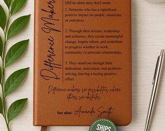Vegan Leather Journal: Mentor Appreciation Gift