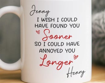 Personalized Funny Couple Mug, Anniversary Gift