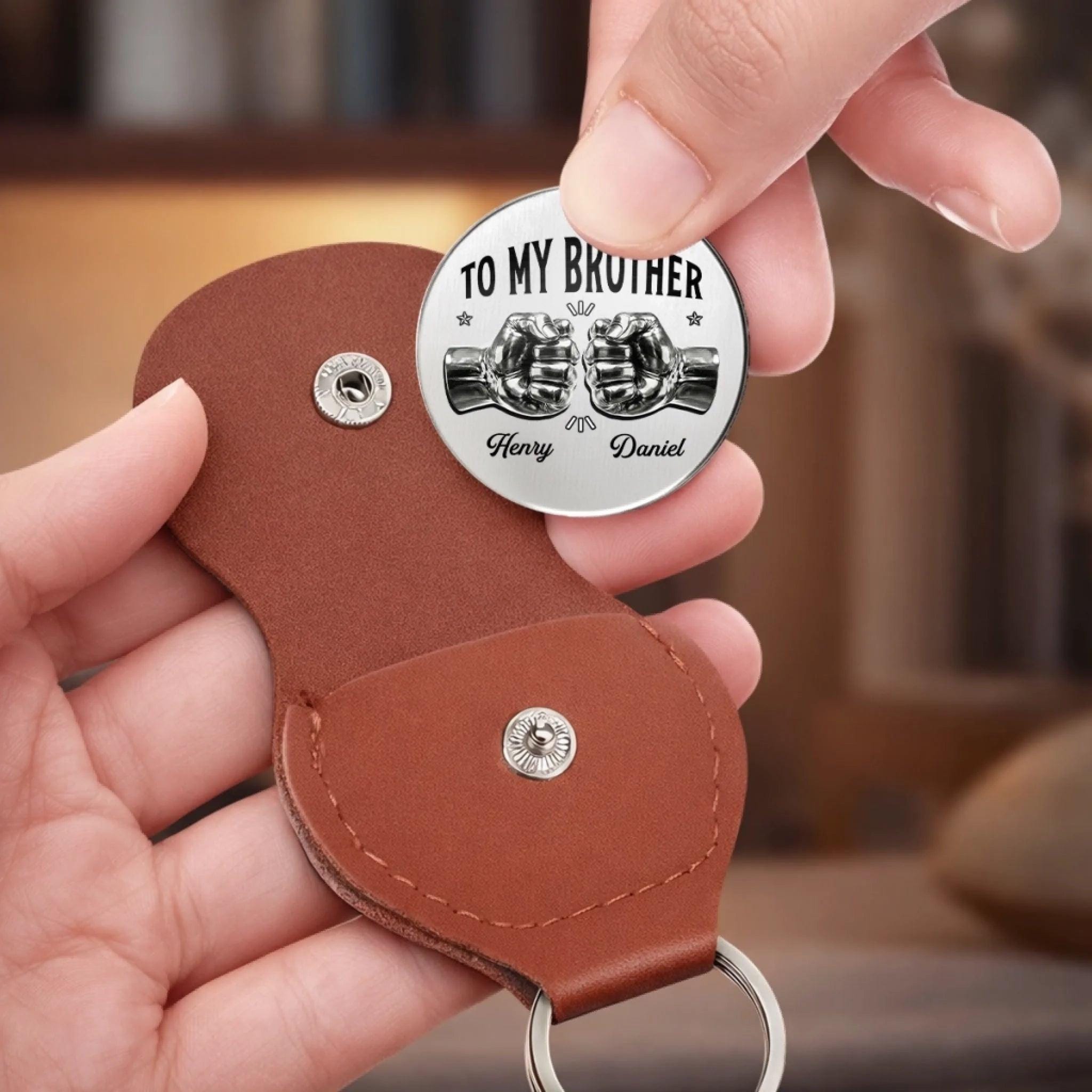 Personalized Pocket Hug for Brother – Birthday Gift, Custom Engraved ...