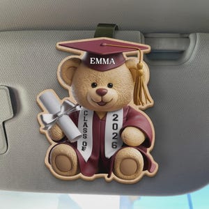 Custom Car Visor Clip - Personalized Graduation Gifts For Him, Her - Your Future Starts Now