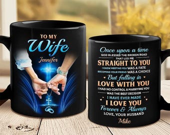Marrying You Was The Best Decision Mug, Personalized Couple Black Mug, Gift For Wife Husband Anniversary