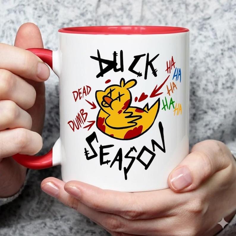 Duck Season Hazbin Mug - Etsy