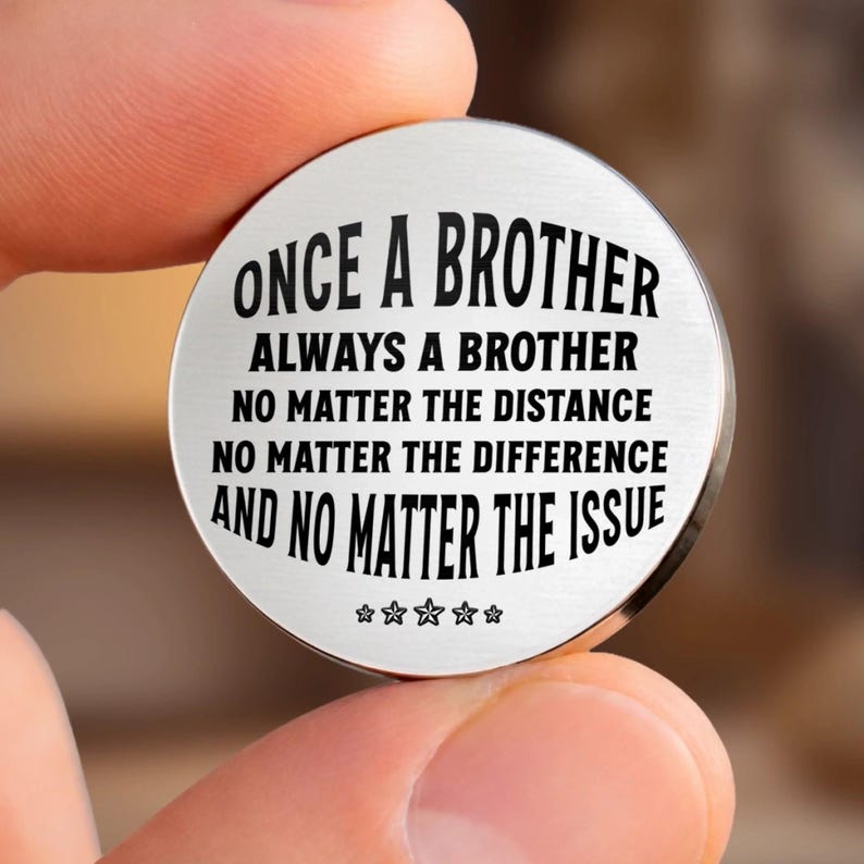 Personalized Pocket Hug for Brother – Birthday Gift, Custom Engraved ...