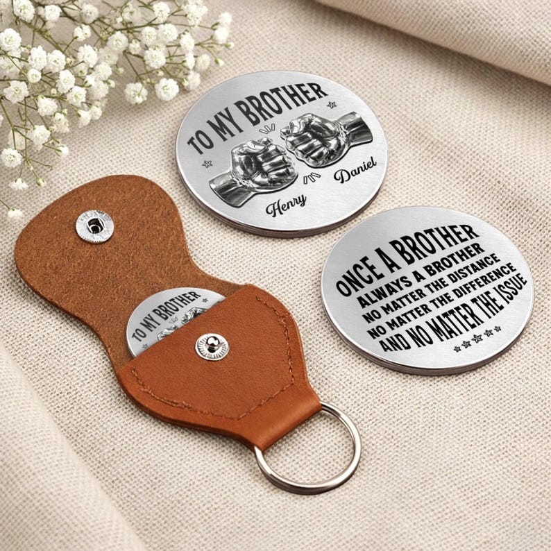 Personalized Pocket Hug for Brother – Birthday Gift, Custom Engraved ...
