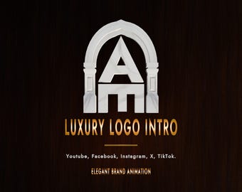 Custom Luxury Logo Intro | Elegant Brand Reveal Animation (Digital File)
