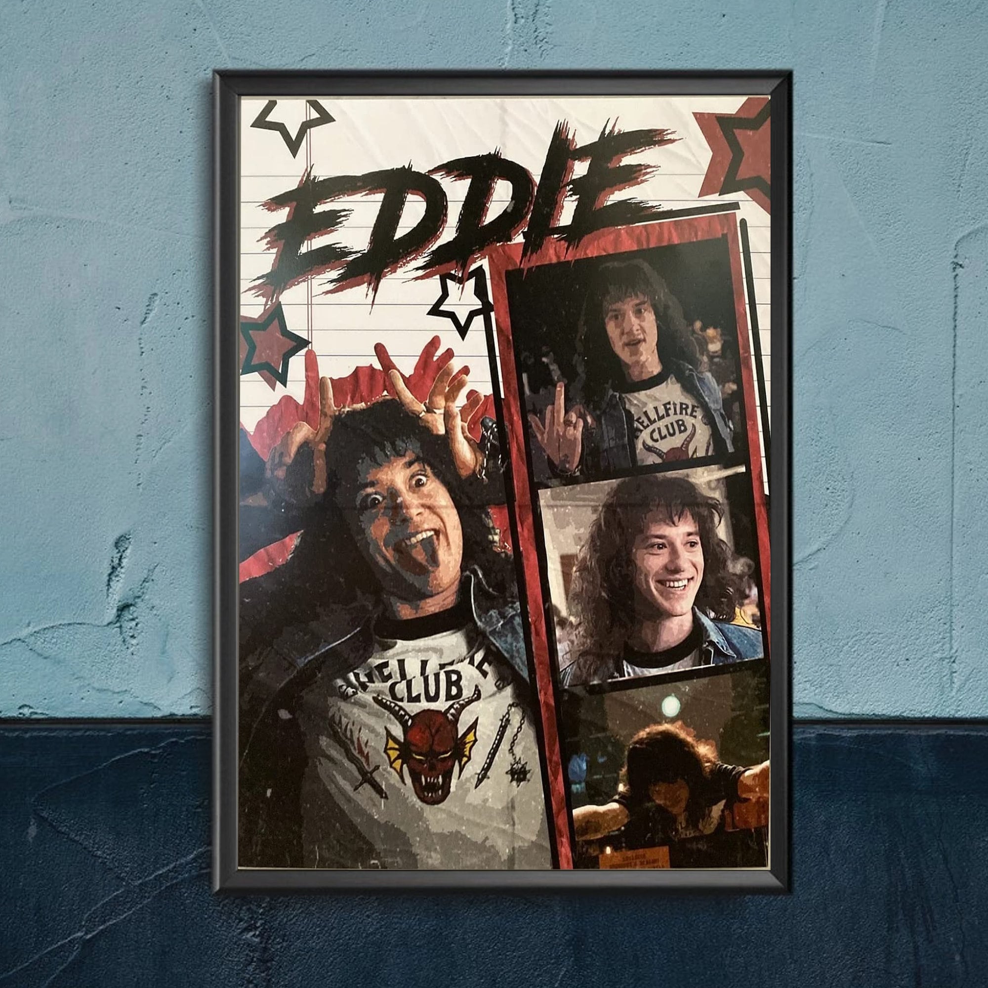 Discover Ed munson Corroded Coffin Mock Band Flyer Poster, Ed munson Vintage Poster Canvas