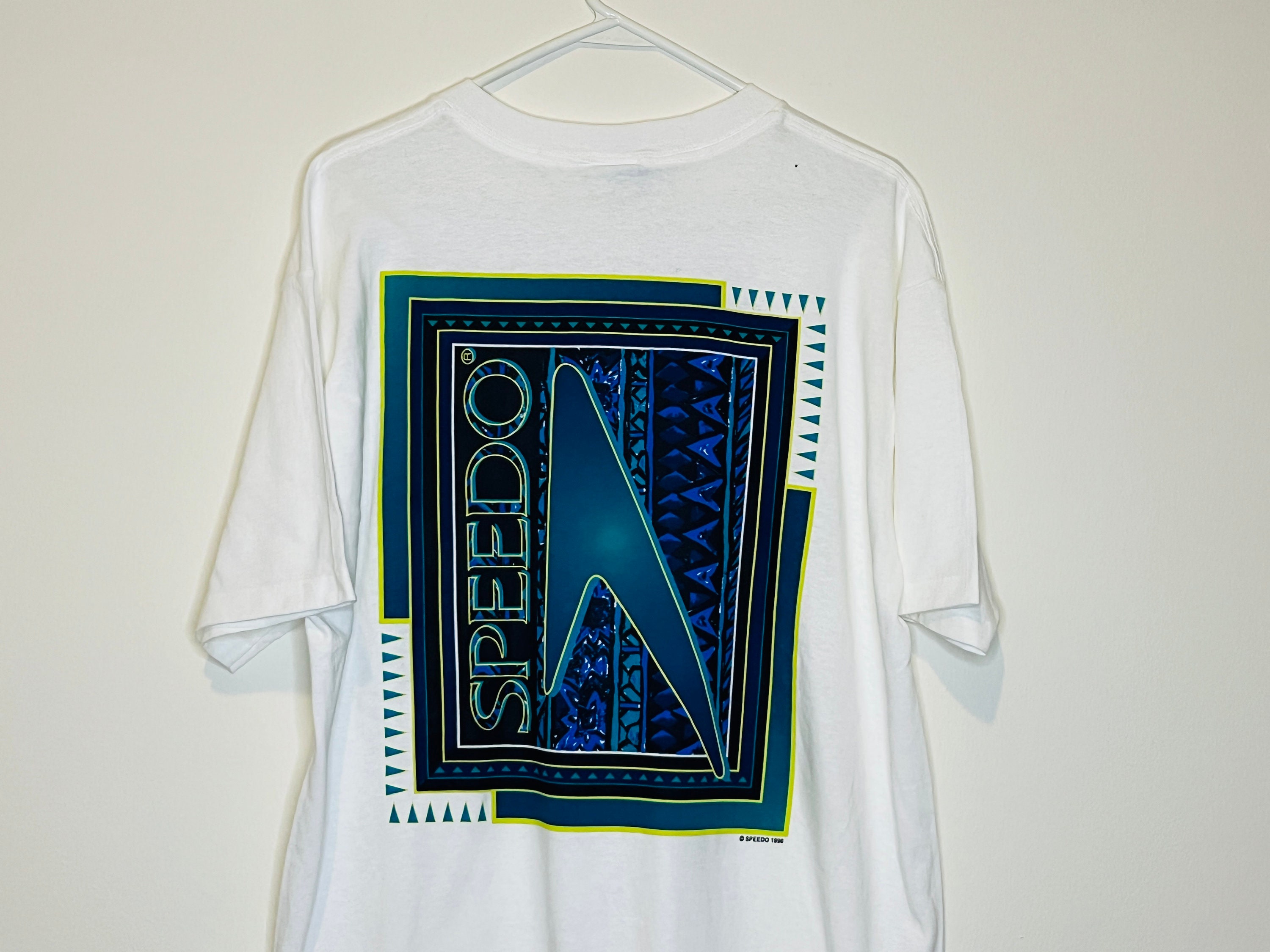 Vintage 90s Speedo Mens Large Geometric 