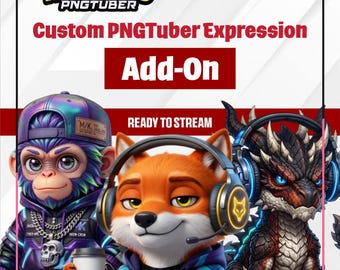 Zusätzlicher Ausdruck für animierten PNGTuber – Endlosanimation – veadotube-sprachreaktiv