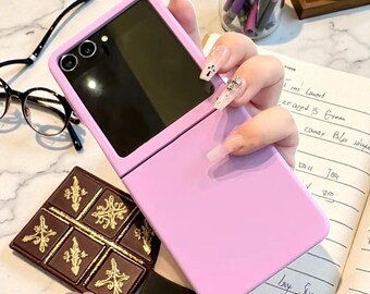 マカロンカラーのGalaxy Z Flip 6/5（大画面対応）用フリップフォンケース