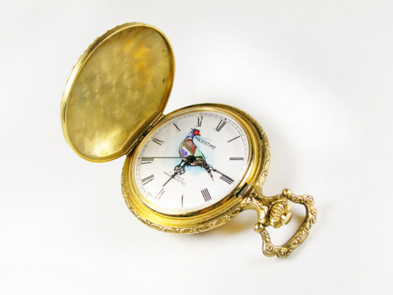 Vintage Majestime Pocket Watch / Swiss Made Pocket Watch / Etsy