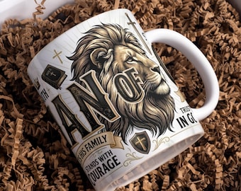 Diseño de taza de café cristiana "Hombre de Dios" de 11 oz y 15 oz para sublimación (archivo PNG), diseño de taza de café con versículo bíblico religioso, descarga digital.