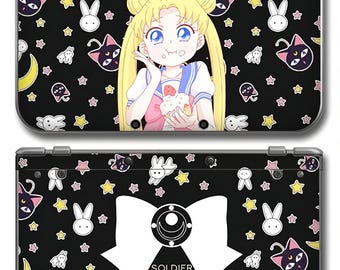 DIY 3ds nds Sticker full model series, new 3ds 2ds nds ndsi Skin, cartoon anime handmade protective film and case, Clear shells