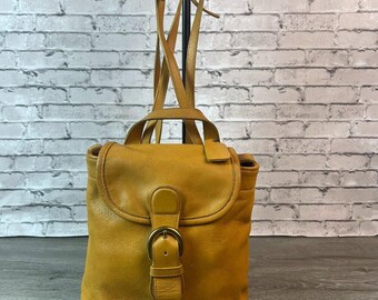 Vintage 90s Coach Mandarin Bantam Bag Leather Backpack #4152  display picture 3