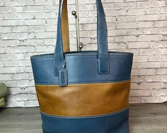 90’s OLD COACH TOTEBAG RARE Vintage 1990 XL Coach Black Leather Carry- All Tote
