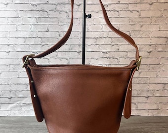 COACH Vintage XL Duffle Feed Sac Large Bucket Bag in Rare Bottle