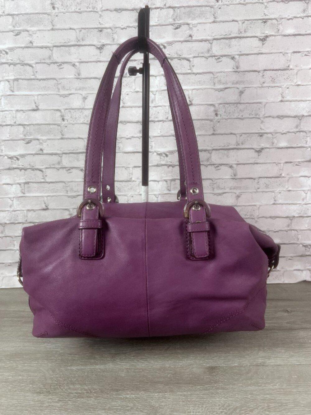 バッグ Vintage COACH Purple Patent Tote Y2K Vintage COACH Purple Patent Tote Y2K 美品 バッグ