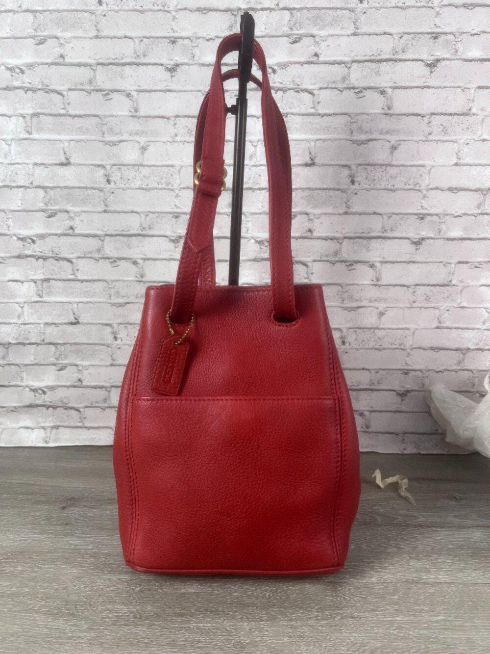 Vintage Red Coach Totes - Etsy