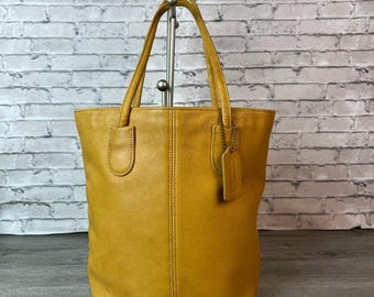 Vintage Coach Black Leather Business Tote 7757 - Etsy